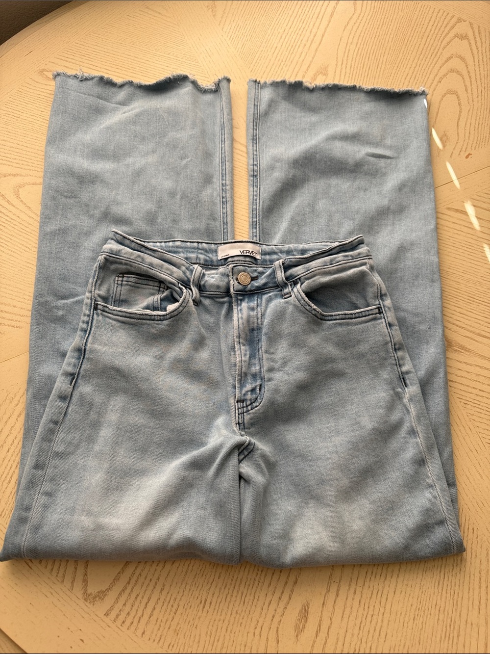 Vervet Light Wash High-Rise Straight Jeans -